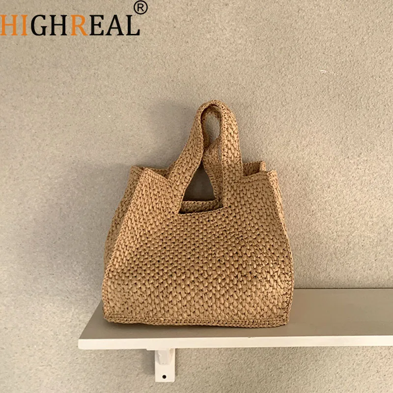 Women Straw Handbags Tote Bag High Quality Ladies New Weave Shoulder Messenger Bags Fashion Female Big Beach Shopping Bag
Women Straw Handbags Tote Bag High Quality Ladies New Weave Shoulder Messenger Bags Fashion Female Big Beach Shopping Bag