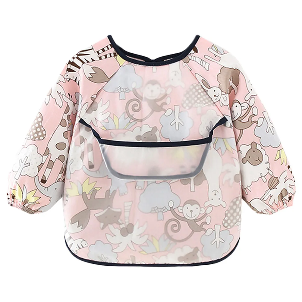 1 Pc Zoo Pattern Practical Kids Overclothes Waterproof Long Sleeve Dining Bib for Baby Infant Newborn (Pink) - Size 110
1 Pc Zoo Pattern Practical Kids Overclothes Waterproof Long Sleeve Dining Bib for Baby Infant Newborn (Pink) - Size 110