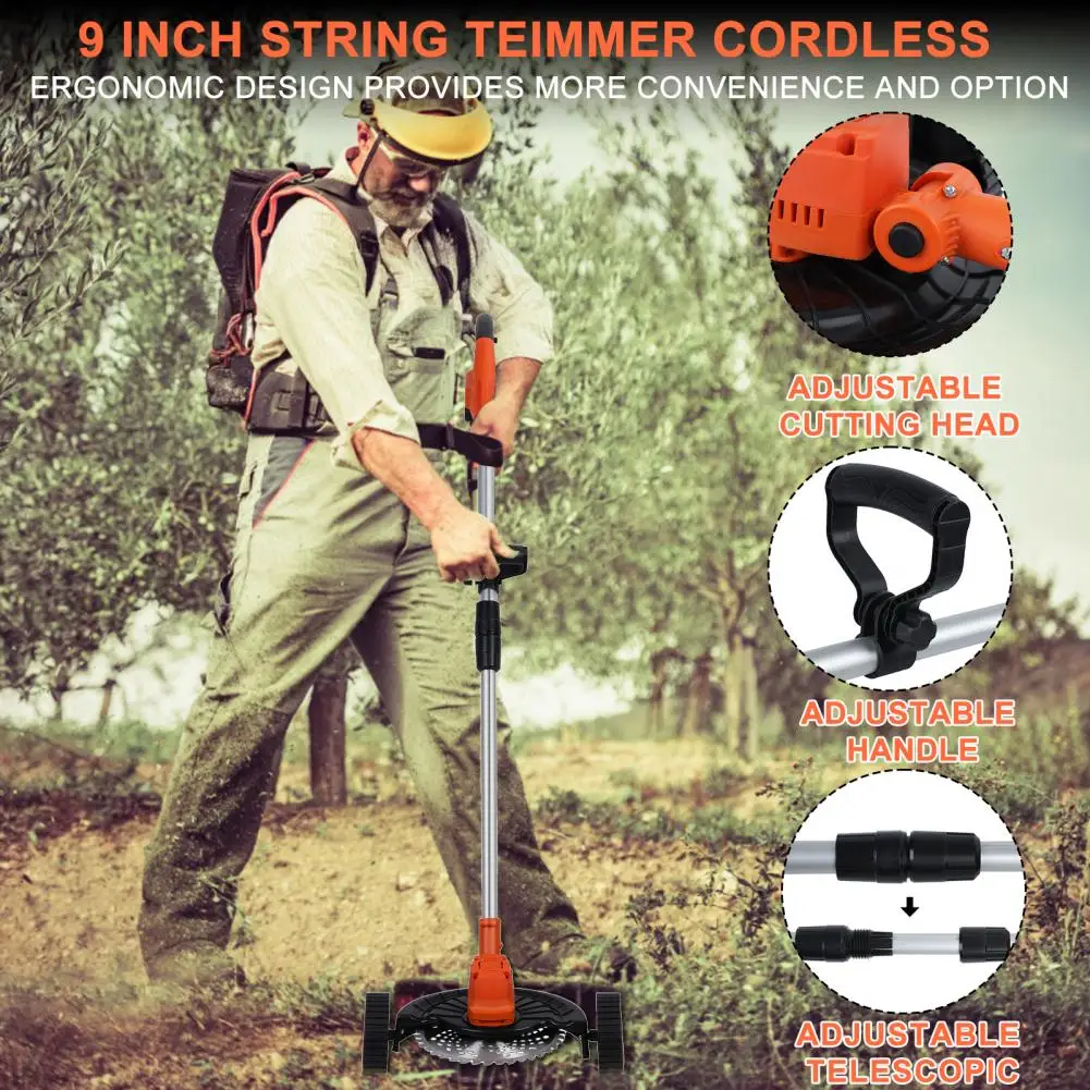 1Set 10Inch Cordless Weed Eater, Rechargeable Handheld Electric Weed Mower, Battery Power Telescopic Rod Home Weed Eater Cutter
1Set 10Inch Cordless Weed Eater, Rechargeable Handheld Electric Weed Mower, Battery Power Telescopic Rod Home Weed Eater Cutter