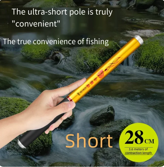 Extra Hard Fishing Rod 3.6m 4.5m 5.4m 6.3m 7.2m Short Fishing Rod Retractable Carbon Fiber Stream Rod
Extra Hard Fishing Rod 3.6m 4.5m 5.4m 6.3m 7.2m Short Fishing Rod Retractable Carbon Fiber Stream Rod