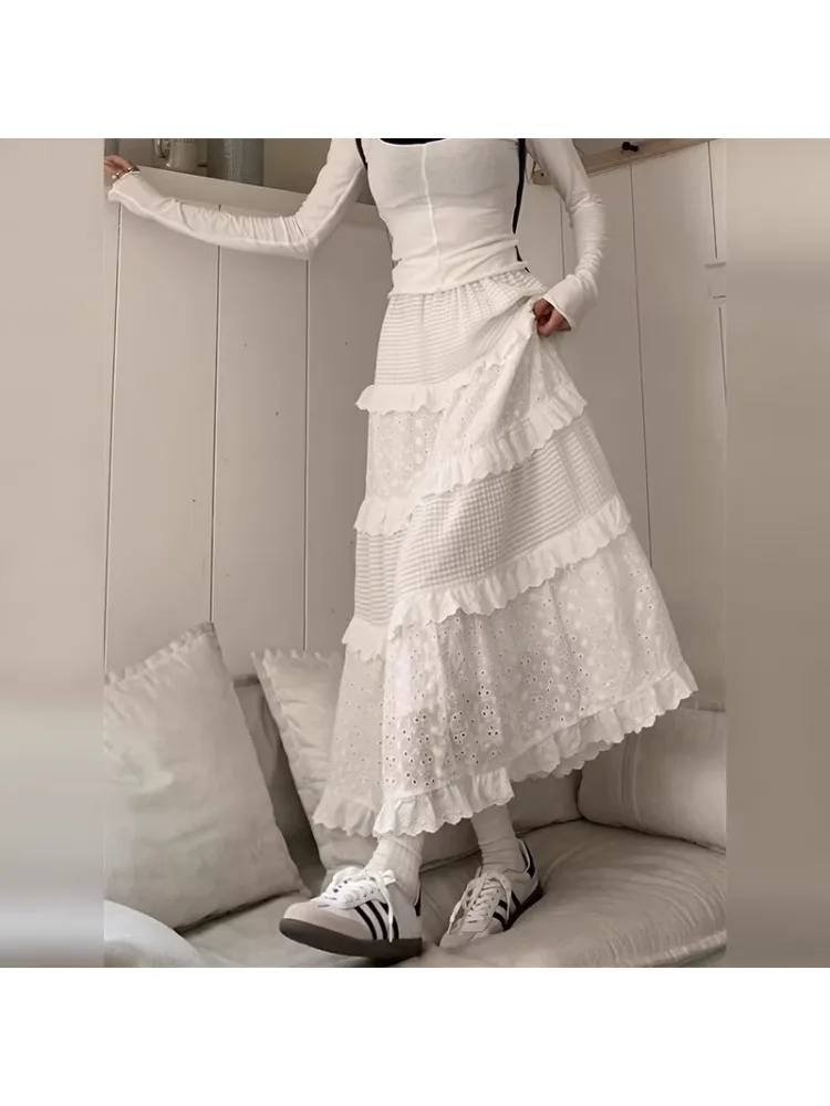 plus Size Women's High Waist A-Line Cake Skirt Spring Summer White Full Body Fluffy Half-length Elegant Casual Straight Cut
plus Size Women's High Waist A-Line Cake Skirt Spring Summer White Full Body Fluffy Half-length Elegant Casual Straight Cut