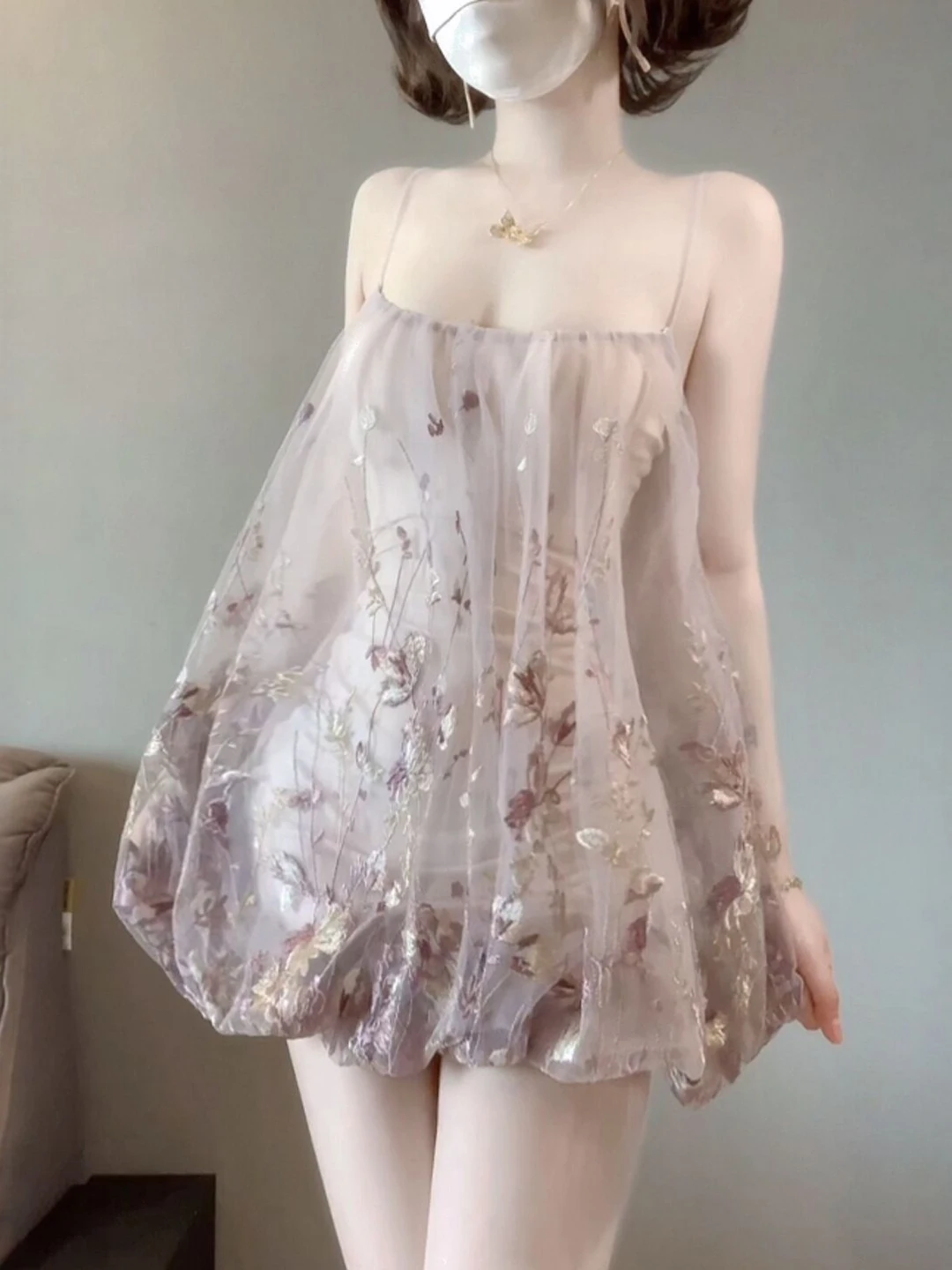 Retro Unique Beautiful Floral Print Puffy Sleeve Short Dress Small Stature Match Absolutely Beautiful Summer 2026 Cotton Gown
Retro Unique Beautiful Floral Print Puffy Sleeve Short Dress Small Stature Match Absolutely Beautiful Summer 2026 Cotton Gown