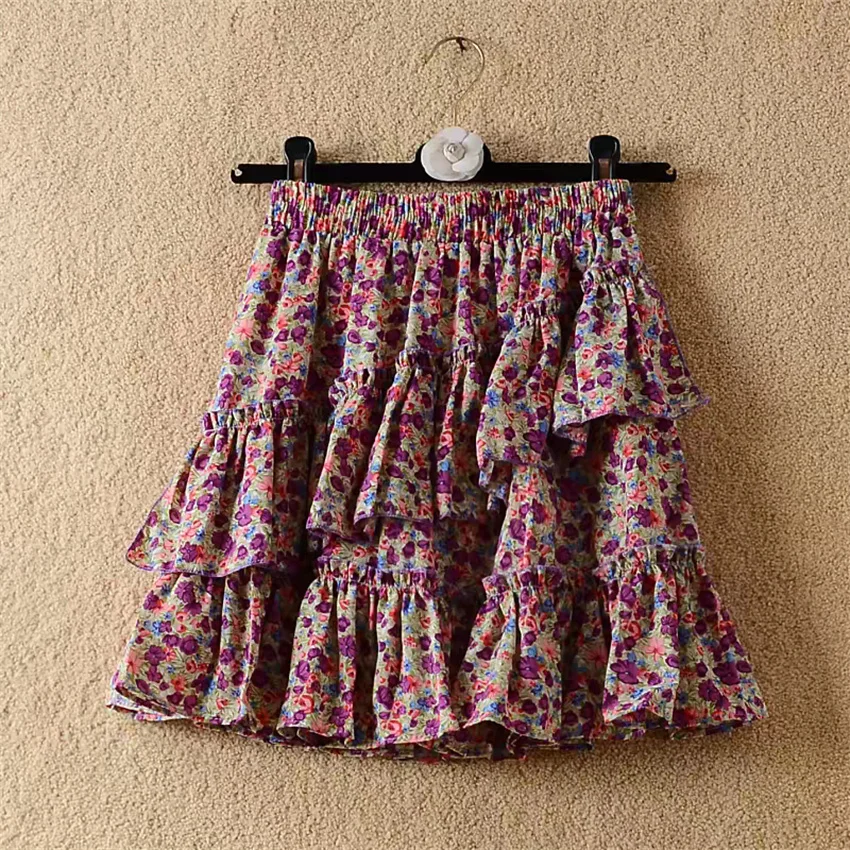 Gowyimme 2026 New Fahion Women High Waist Floral Chiffon Skirt Girl A-line Irregular Cake Skirts Bottomings Retro Mini PD1868
Gowyimme 2026 New Fahion Women High Waist Floral Chiffon Skirt Girl A-line Irregular Cake Skirts Bottomings Retro Mini PD1868