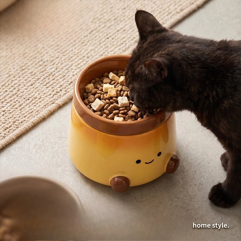 Cute Bowl Split Pet Bowl Slow Food Ceramic Insect-proof and Mildew-proof Large-diameter Neck Protection Does Not Knock Over Cats
Cute Bowl Split Pet Bowl Slow Food Ceramic Insect-proof and Mildew-proof Large-diameter Neck Protection Does Not Knock Over Cats
