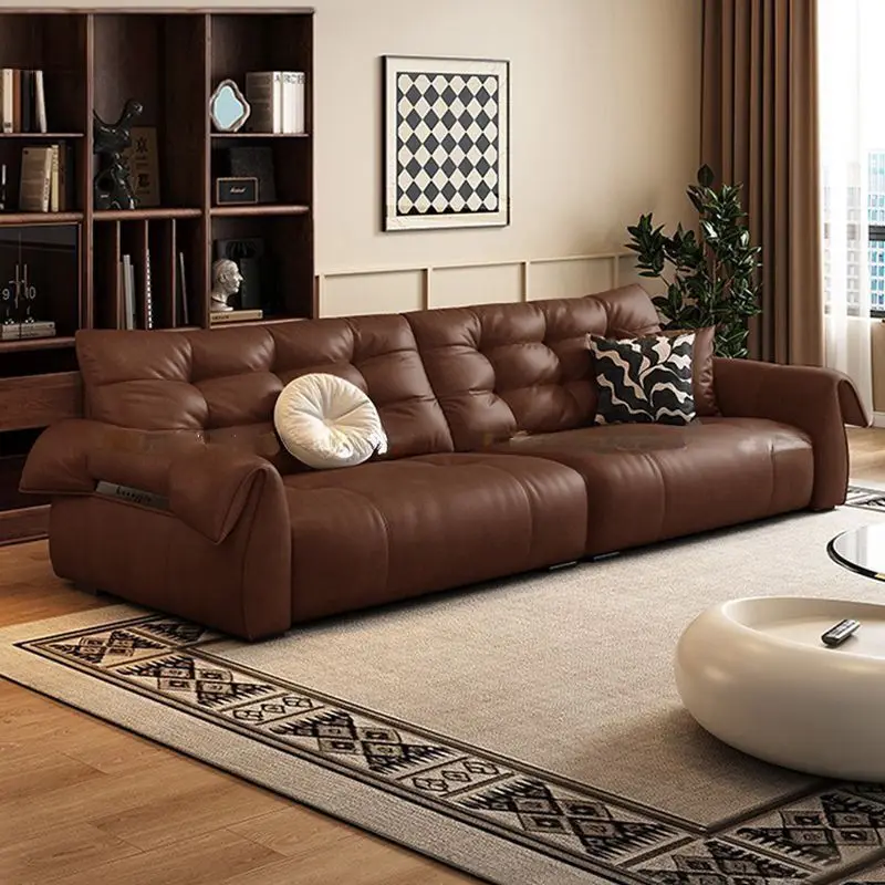 Waxed leather small swan straight row living room first-layer cowhide large seat deep genuine leather sofa
Waxed leather small swan straight row living room first-layer cowhide large seat deep genuine leather sofa