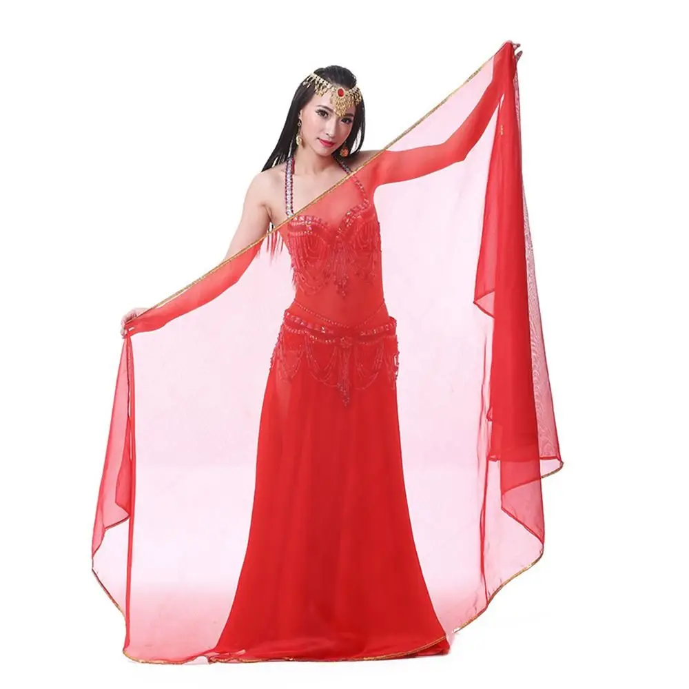 Модная легкая вуаль для танца живота, шелковые длинные шали для латинского танца живота, шифоновый женский шарф, танцевальный шарф, костюмы для шоу
Модная легкая вуаль для танца живота, шелковые длинные шали для латинского танца живота, шифоновый женский шарф, танцевальный шарф, костюмы для шоу