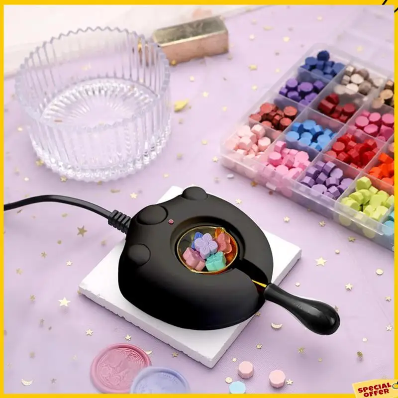 A24P Electric Wax Seal Warmer, Black Wax Seal Kit With Spoon And Tweezers Great Tool For DIY Wax Seals, US Plug
A24P Electric Wax Seal Warmer, Black Wax Seal Kit With Spoon And Tweezers Great Tool For DIY Wax Seals, US Plug