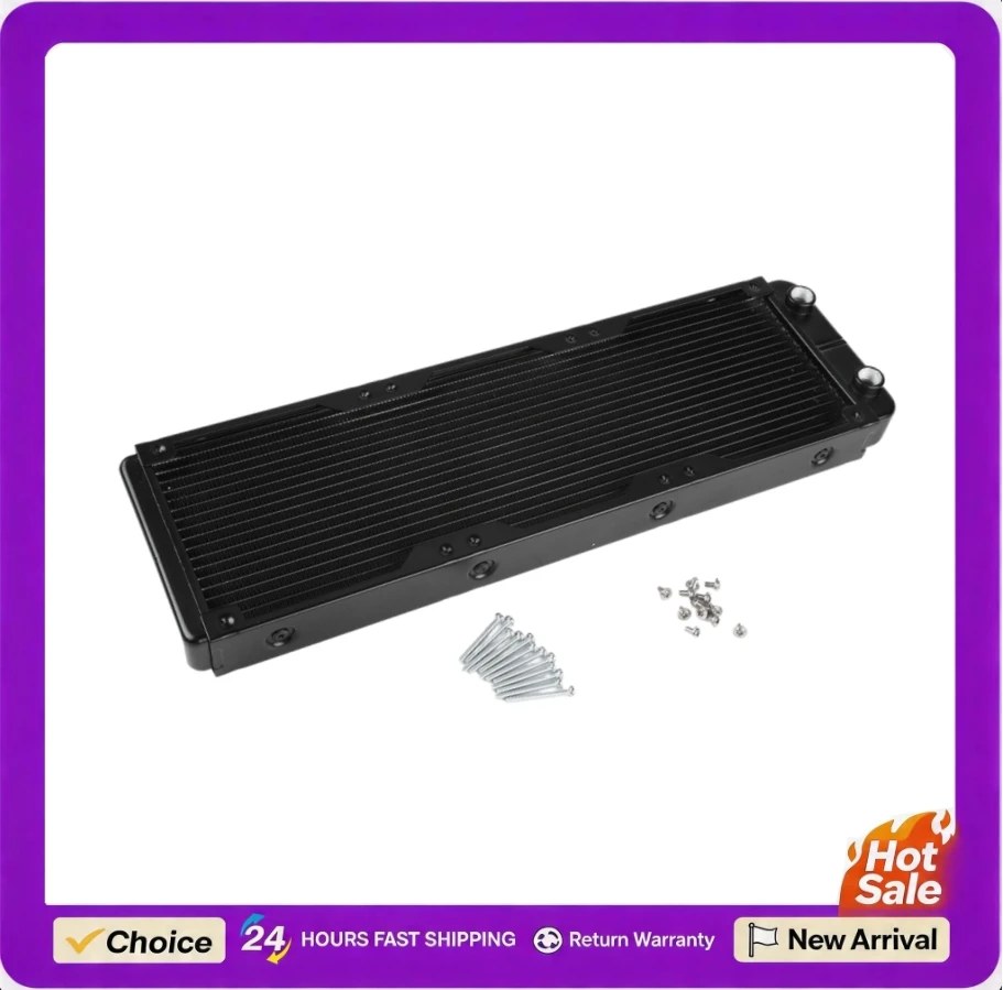 High Efficiency 360mm 18 Tubes Thread Water Cooler Radiator Durable Aluminum Easy Install for PC Computer Water Cooling System
High Efficiency 360mm 18 Tubes Thread Water Cooler Radiator Durable Aluminum Easy Install for PC Computer Water Cooling System