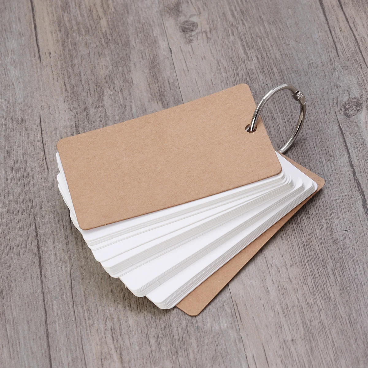50 Pages Index Stock Greeting Card Study Cards Bookmark Note Pads Portable Single Hole Stainless Steel Binder Notepad
50 Pages Index Stock Greeting Card Study Cards Bookmark Note Pads Portable Single Hole Stainless Steel Binder Notepad