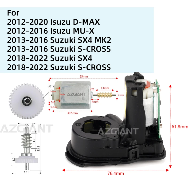 Для Isuzu D-MAX MU-X Suzuki SX4 S-CROSS боковое наружное боковое зеркало заднего вида складной модуль привод шестерня ремонт двигателя автозапчасти
Для Isuzu D-MAX MU-X Suzuki SX4 S-CROSS боковое наружное боковое зеркало заднего вида складной модуль привод шестерня ремонт двигателя автозапчасти