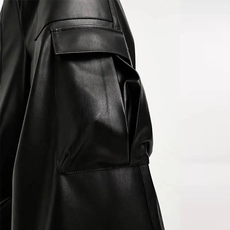 Women Chic Casual Matte Faux Leather Wide Leg Pants Ladies High Waist Vintage PU Trousers New Support Custom
Women Chic Casual Matte Faux Leather Wide Leg Pants Ladies High Waist Vintage PU Trousers New Support Custom