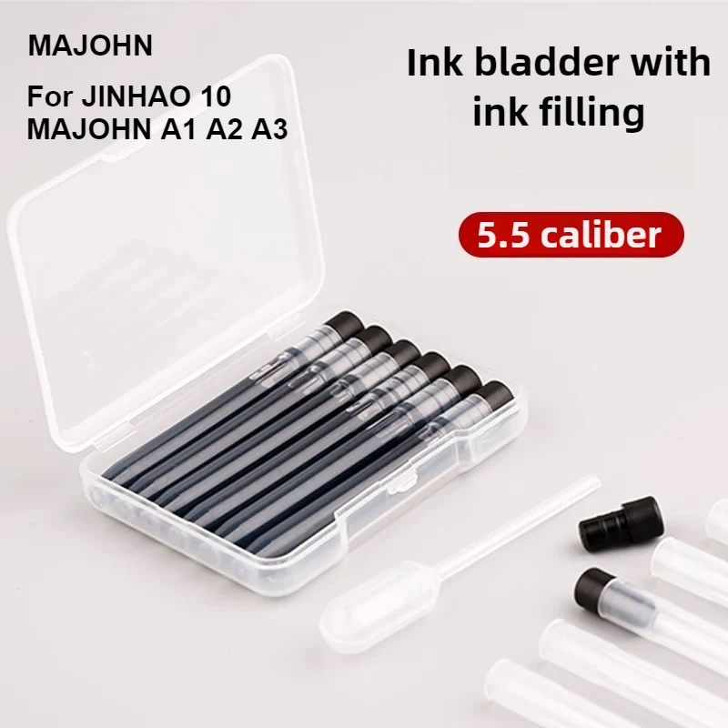 Majohn A1 Press Fountain Pen Ink Refill Cartridges 5.5mm Caliber For A1 A2 A3 JINHAO 10 School Office Supplies Stationery
Majohn A1 Press Fountain Pen Ink Refill Cartridges 5.5mm Caliber For A1 A2 A3 JINHAO 10 School Office Supplies Stationery
