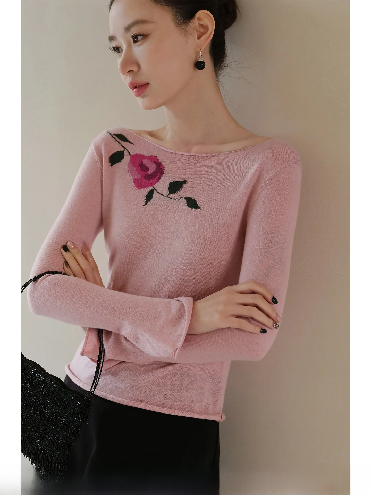 XXNING Rose Embroidered Slim Fit Knitwear Women's Spring 2026 Boat Neck Waist-Cinching Top French Style Polyester Blend Long ...
XXNING Rose Embroidered Slim Fit Knitwear Women's Spring 2026 Boat Neck Waist-Cinching Top French Style Polyester Blend Long ...
