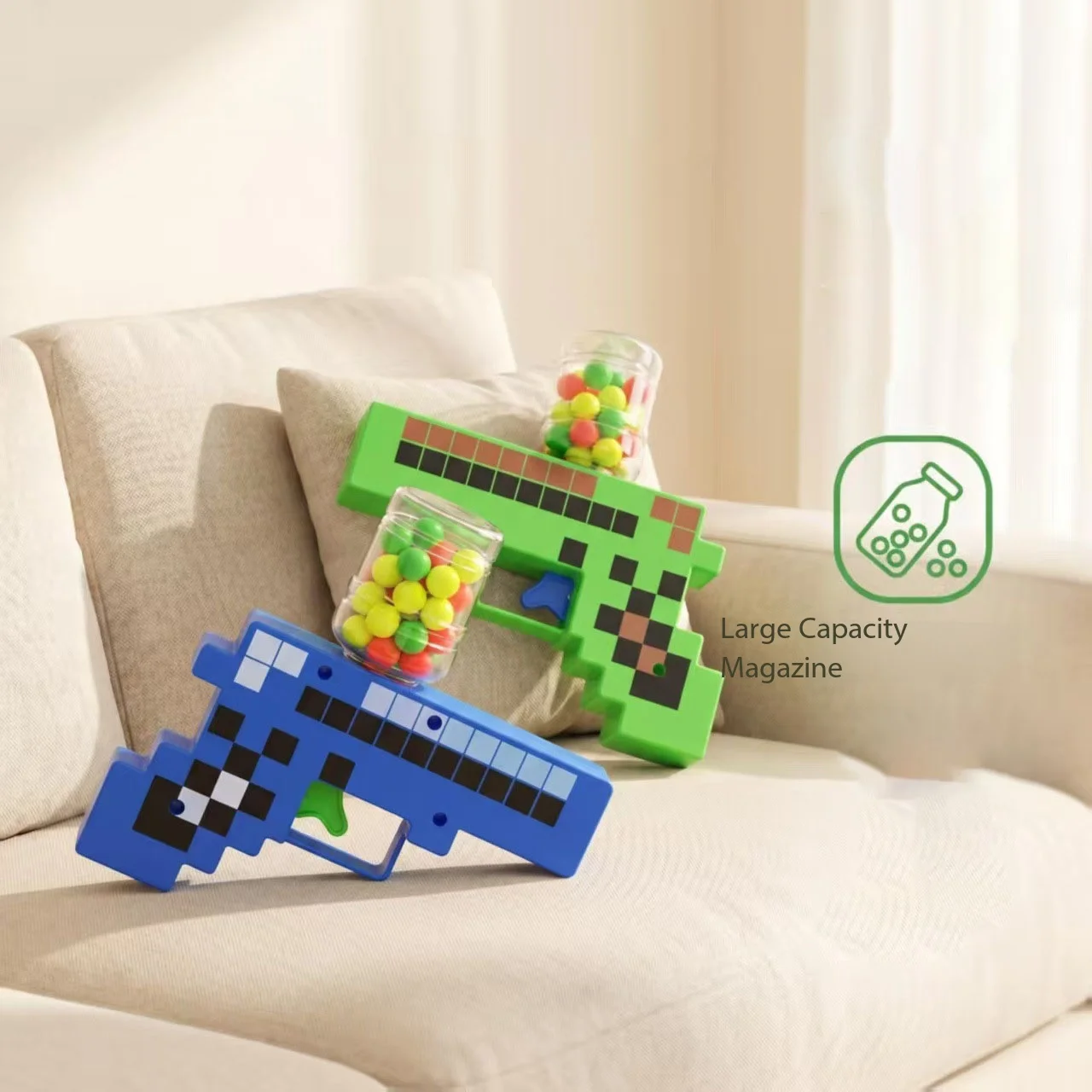 Y 2026 New Bullet Ball Shooting Gun Safe Repeating Launch Toy Gun Stress Relief Toy Parent-child Interaction Game Christmas Gift
Y 2026 New Bullet Ball Shooting Gun Safe Repeating Launch Toy Gun Stress Relief Toy Parent-child Interaction Game Christmas Gift