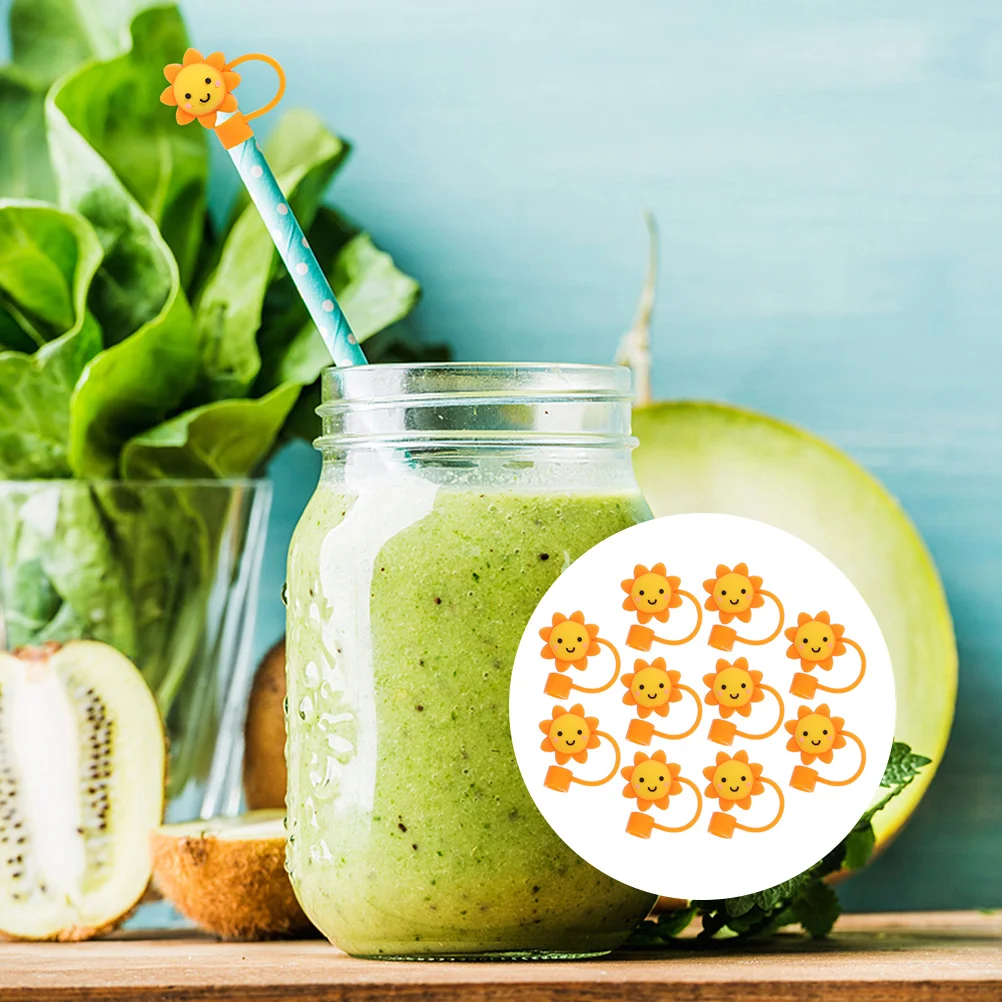 10pcs Straw Dust Plug Covers Reusable Silicone Tips Cute Toppers for Tumblers Decorative Straw Caps Protective Kitchen Bar
10pcs Straw Dust Plug Covers Reusable Silicone Tips Cute Toppers for Tumblers Decorative Straw Caps Protective Kitchen Bar