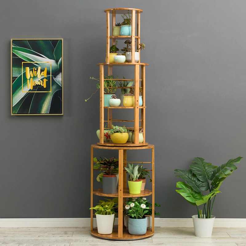 New type of rotatable corner solid wood flower rack, multi-layer living room wall corner bookshelf, potted plant rack
New type of rotatable corner solid wood flower rack, multi-layer living room wall corner bookshelf, potted plant rack
