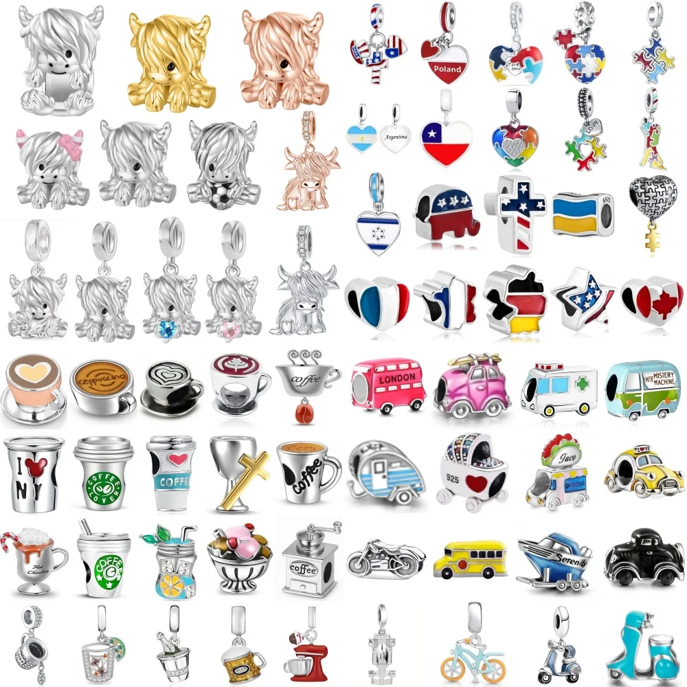 Hot Selling 925 Silver,Yak,National Flag,Cup,Car Bead Pendant Fit Original Bracelet DIY Accessories Exquisite Charm Jewelry
Hot Selling 925 Silver,Yak,National Flag,Cup,Car Bead Pendant Fit Original Bracelet DIY Accessories Exquisite Charm Jewelry