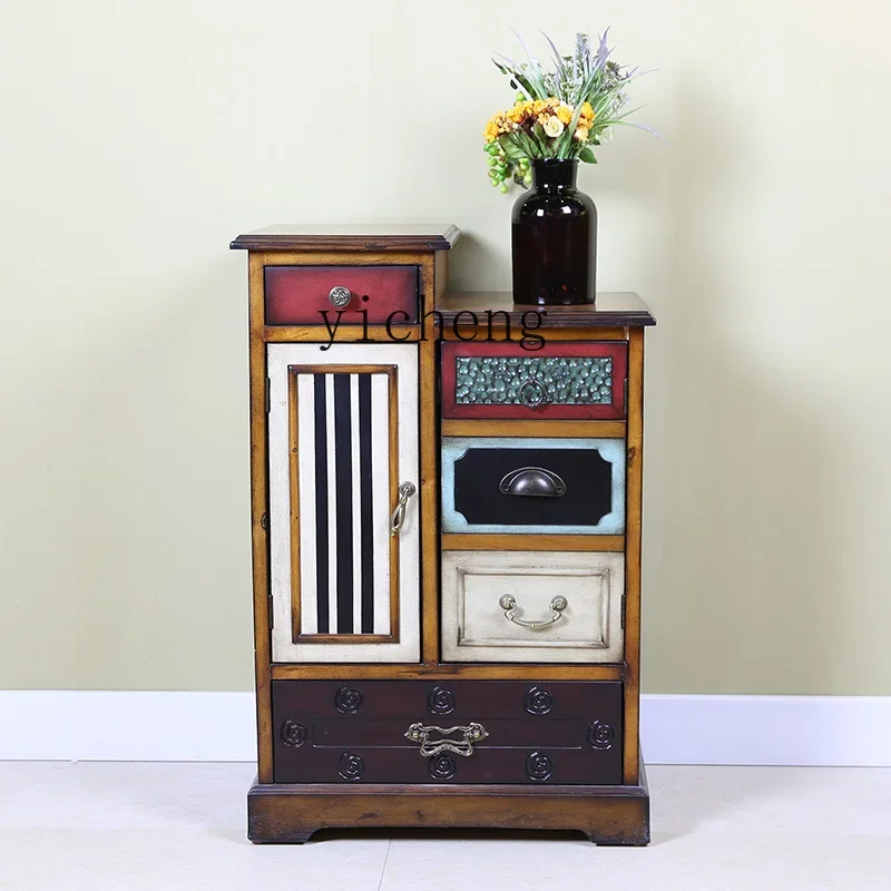 retro solid wood chest living room sofa storage bedroom home floor TV side cabinet
retro solid wood chest living room sofa storage bedroom home floor TV side cabinet