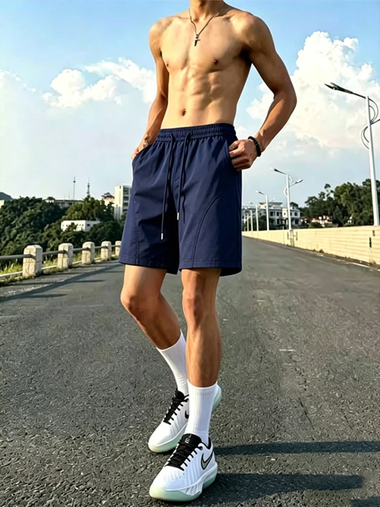 Quick Dry Straight Leg Short Pants Men's Summer Fitness Training Five-Quarter Running Shorts Loose Fit Elastic Waistband
Quick Dry Straight Leg Short Pants Men's Summer Fitness Training Five-Quarter Running Shorts Loose Fit Elastic Waistband
