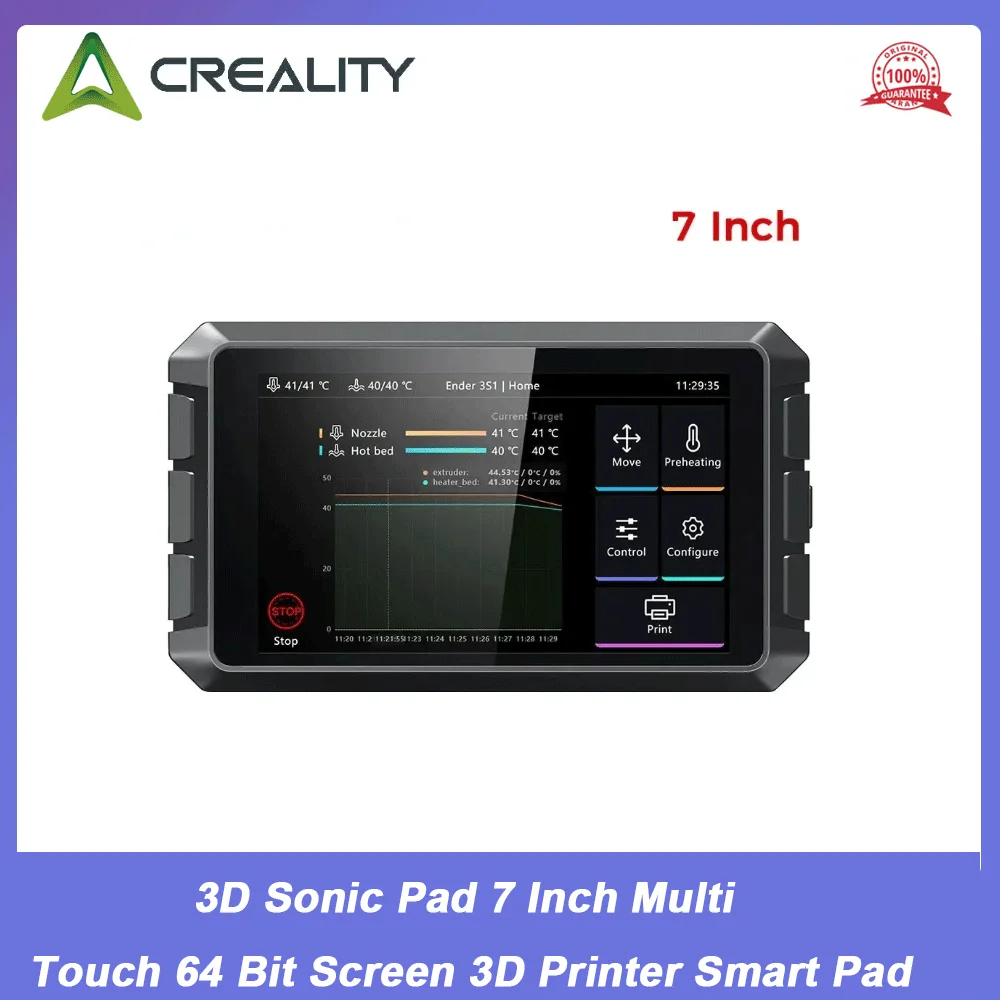 CREALITY 3D Sonic Pad 7-дюймовый сенсорный 64-битный экран, смарт-пад для 3D-принтера Ender 3 Pro
CREALITY 3D Sonic Pad 7-дюймовый сенсорный 64-битный экран, смарт-пад для 3D-принтера Ender 3 Pro