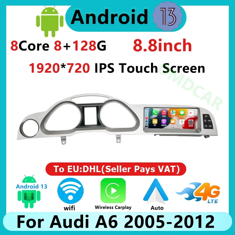 Factory Price 8.8" 8 Core Android 13 Car Radio for Audi A6 C6 A7 2005-2011 Stereo Multimedia Player GPS Navigation Video CarPlay
Factory Price 8.8" 8 Core Android 13 Car Radio for Audi A6 C6 A7 2005-2011 Stereo Multimedia Player GPS Navigation Video CarPlay