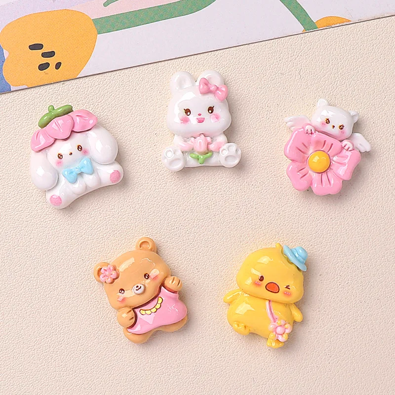 Kawaii Cartoon Cute Duck Rabbit Cat Bear Resin Cabochon Flatback Clip Book DIY Jewelry Hairpin Headrope Decoration Crafts
Kawaii Cartoon Cute Duck Rabbit Cat Bear Resin Cabochon Flatback Clip Book DIY Jewelry Hairpin Headrope Decoration Crafts