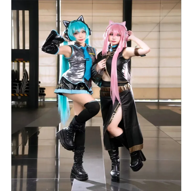 Game Miku Megurine Luka Cosplay Costume Wig Vocaloid Megurine Luka Lacquer Leather Uniform Set Women Girls Fashion Sexy Dress
Game Miku Megurine Luka Cosplay Costume Wig Vocaloid Megurine Luka Lacquer Leather Uniform Set Women Girls Fashion Sexy Dress