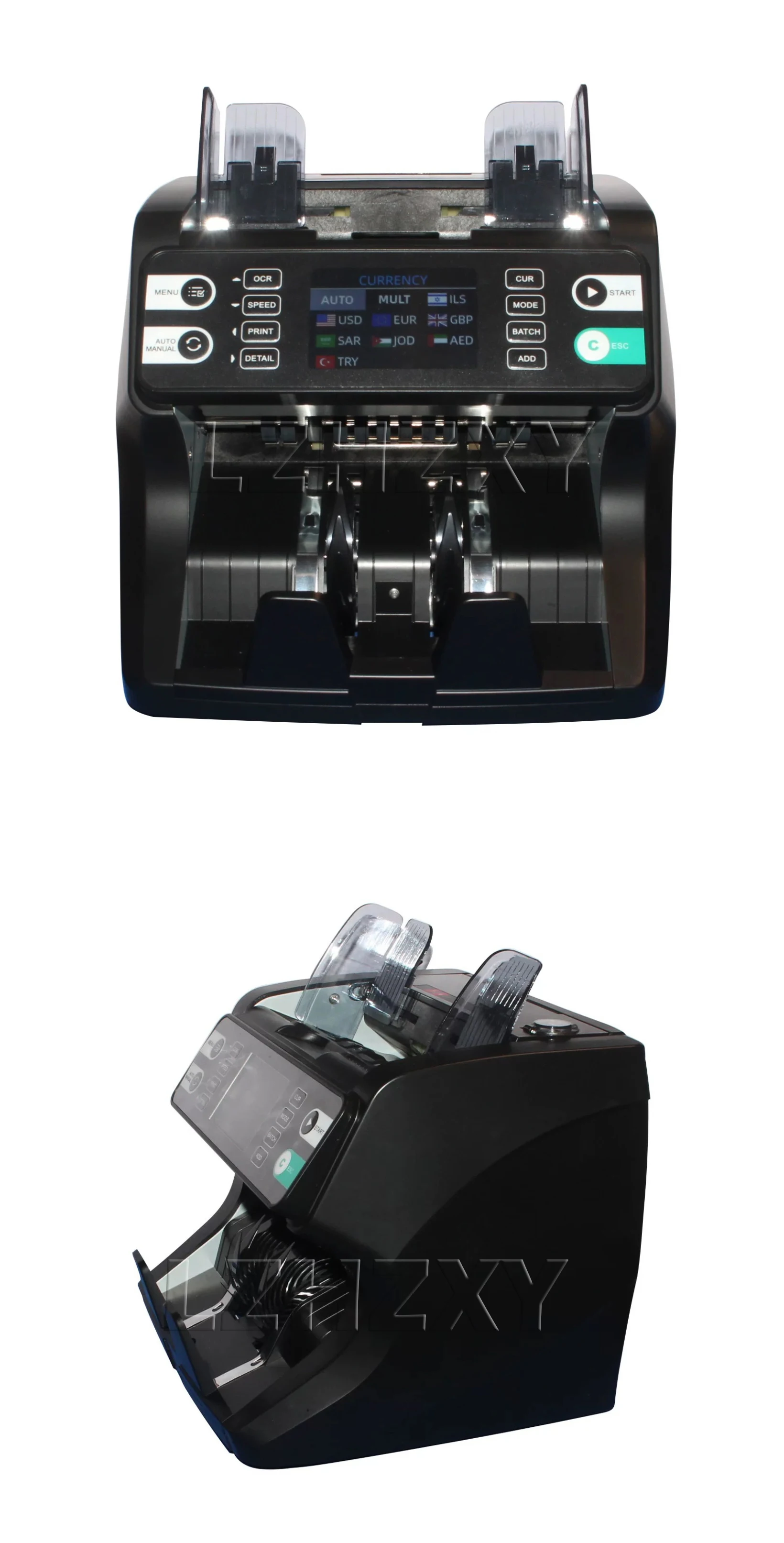 220/110v Multi Currency Cash Registe Detector Money Counter Bill Counter Counting Machine with Display Screen for US Dollar/Euro
220/110v Multi Currency Cash Registe Detector Money Counter Bill Counter Counting Machine with Display Screen for US Dollar/Euro