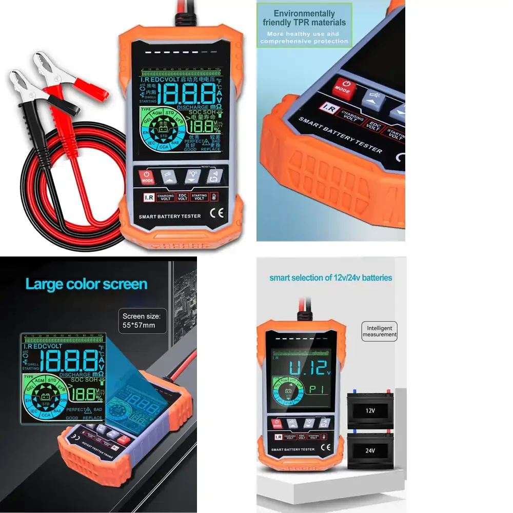 for i-pook PK59A B battery tester for 12V 24V lead acid car battery CCA capacity load test digital automotive
for i-pook PK59A B battery tester for 12V 24V lead acid car battery CCA capacity load test digital automotive