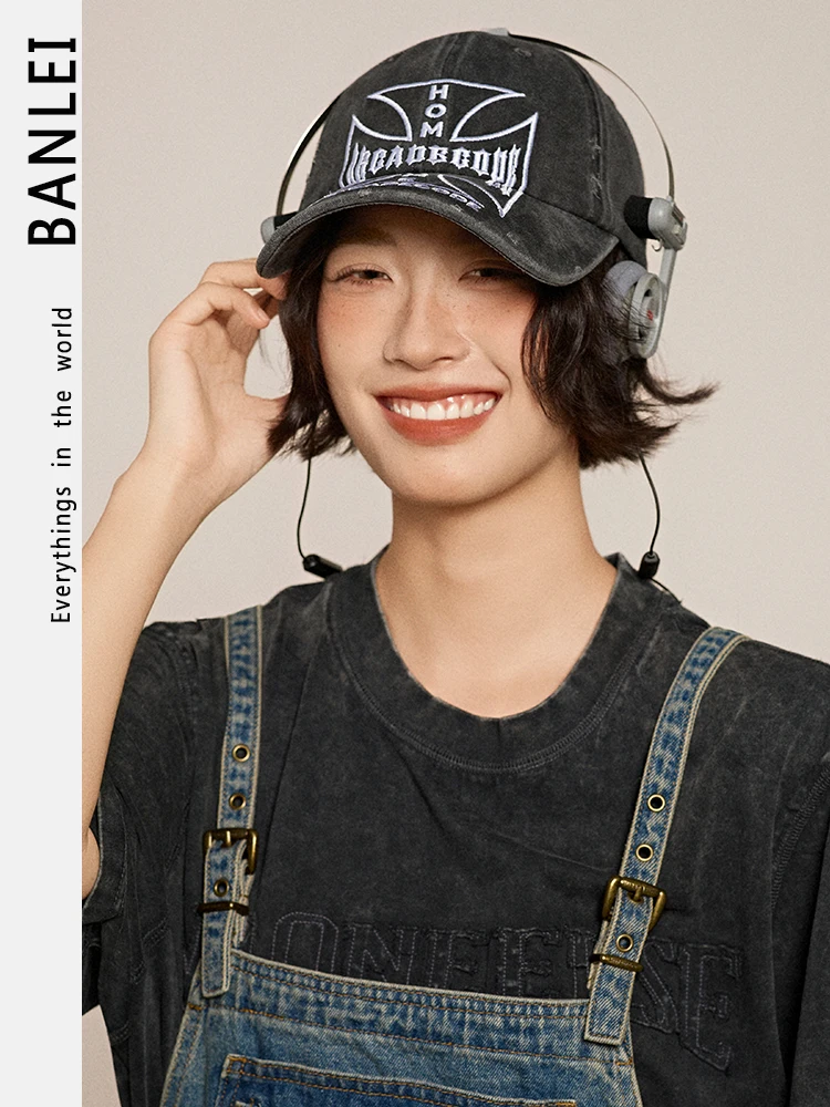 Vintage street couple cap men and women soft top hip hop washed baseball cap tide
Vintage street couple cap men and women soft top hip hop washed baseball cap tide
