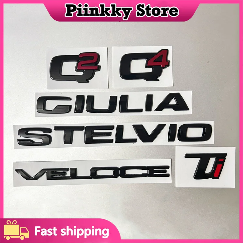 Автомобильная металлическая декоративная наклейка с буквами для Q4 Giulia Stelvio, аксессуары для внешней модификации
Автомобильная металлическая декоративная наклейка с буквами для Q4 Giulia Stelvio, аксессуары для внешней модификации