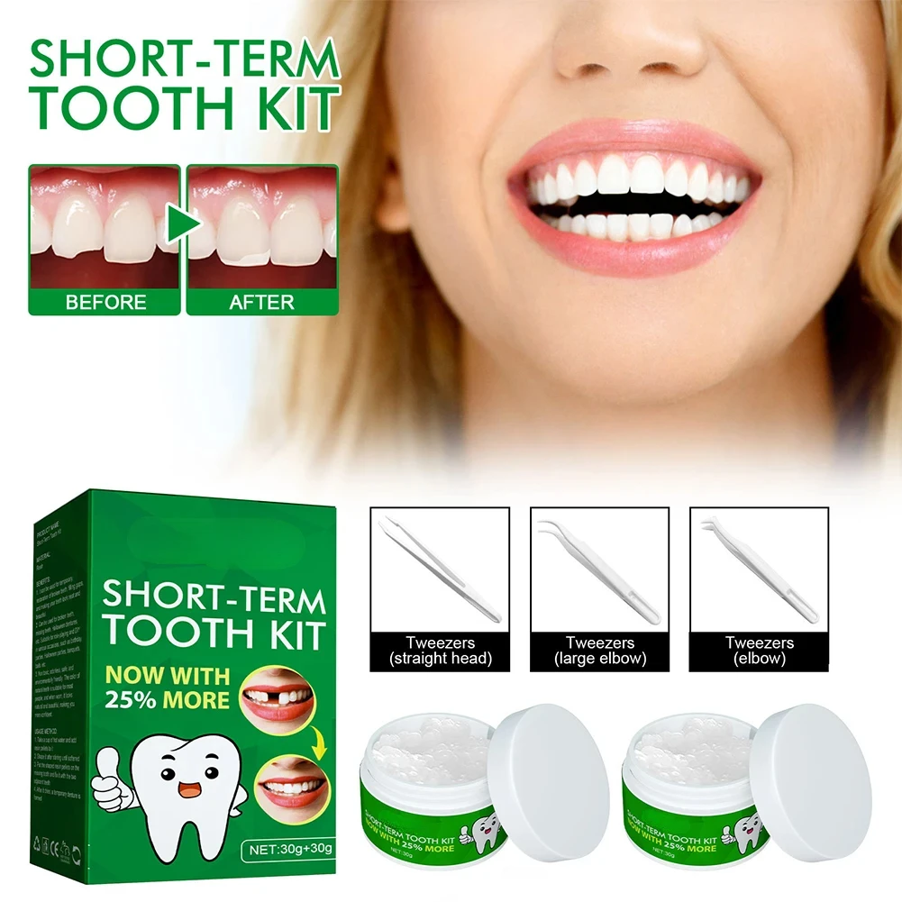 Dentistry Materials Teeth Solid Glue Resin for Fix The Missing Broken Tooth Dental Tools Solid Gel with Teeth Replacement Kit
Dentistry Materials Teeth Solid Glue Resin for Fix The Missing Broken Tooth Dental Tools Solid Gel with Teeth Replacement Kit