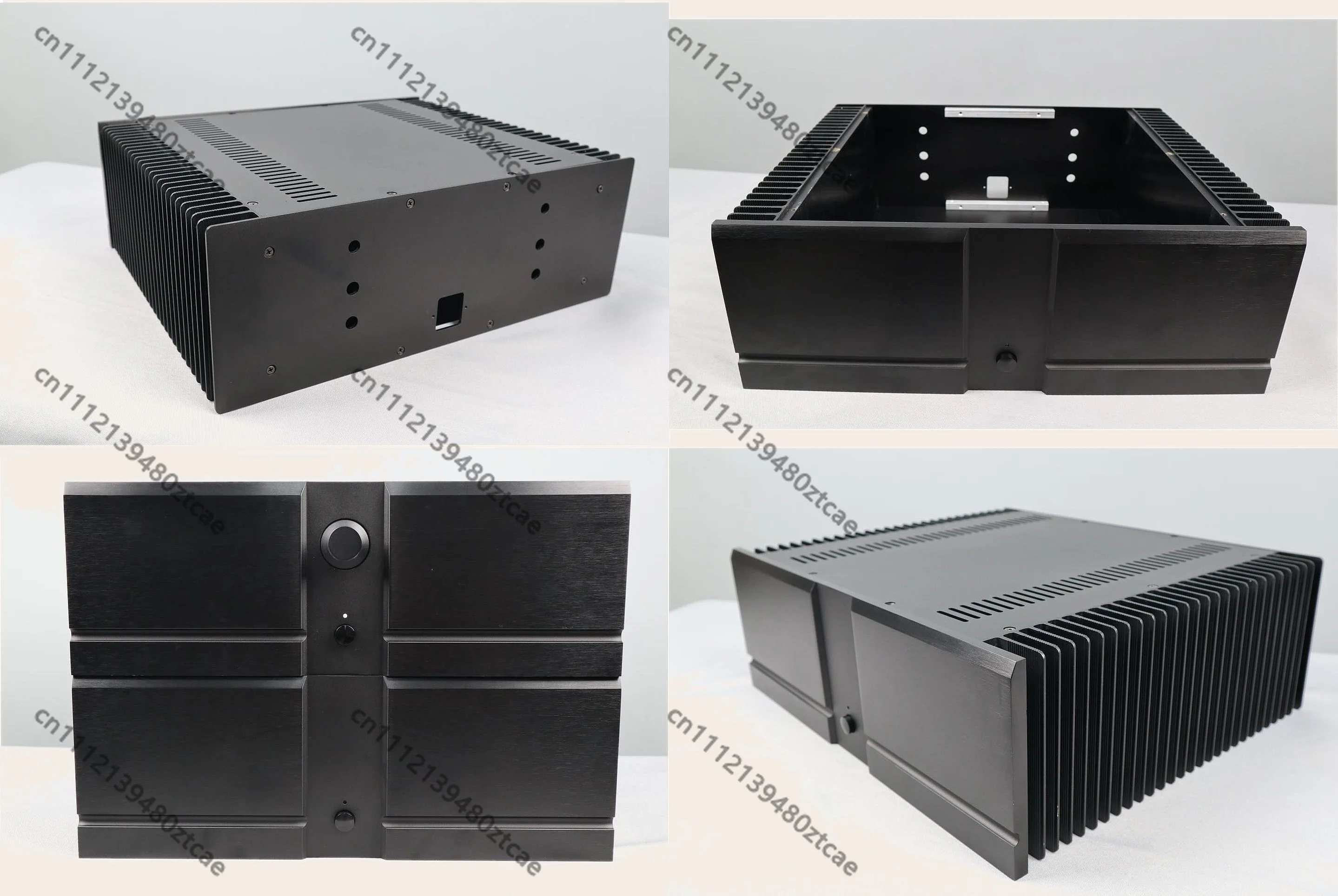 Full Aluminum Class A Amplifier Chassis Black With Volume Knob 430x150x361mm DIY Enclosure
Full Aluminum Class A Amplifier Chassis Black With Volume Knob 430x150x361mm DIY Enclosure