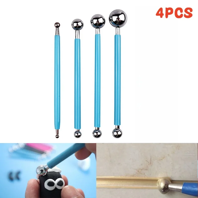 4Pcs Dotting Tools Ball Stylus 8 Sizes DIY Stainless Steel Polymer Clay Kits Tile Grout Floor Pressure Seam Stick Caulking Tool
4Pcs Dotting Tools Ball Stylus 8 Sizes DIY Stainless Steel Polymer Clay Kits Tile Grout Floor Pressure Seam Stick Caulking Tool