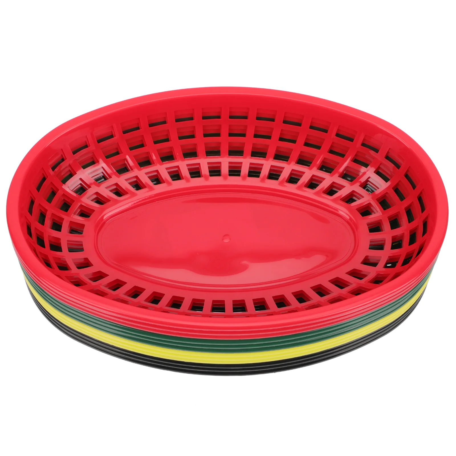 12Pcs Plastic Food Storage Basket Simple Fried Snack Container for Ktv Restaurant Shop Desktop Use Smooth Edges Portable Compact
12Pcs Plastic Food Storage Basket Simple Fried Snack Container for Ktv Restaurant Shop Desktop Use Smooth Edges Portable Compact