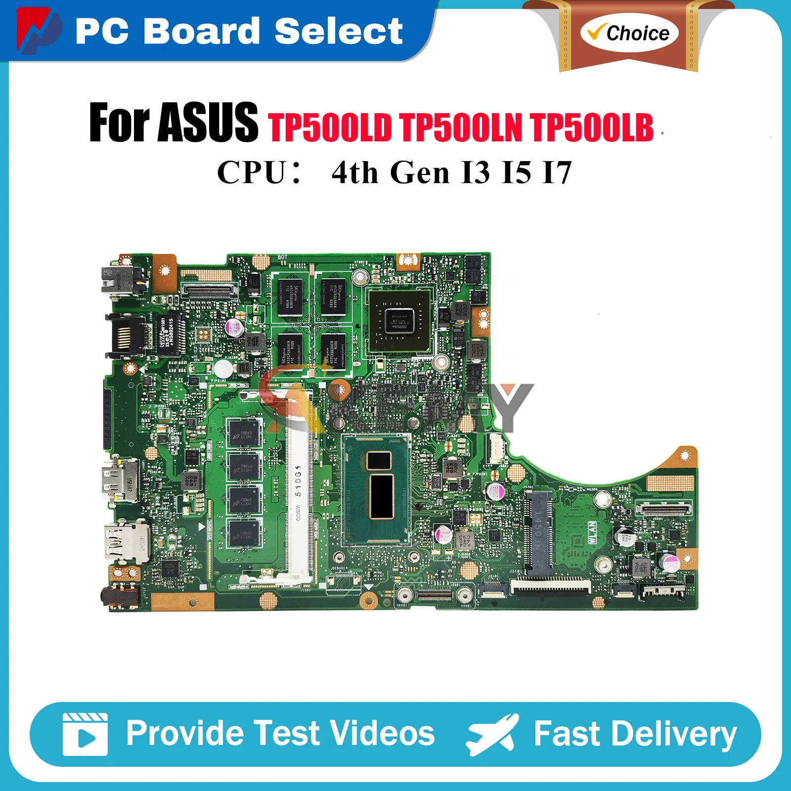 TP500LN Laptop Motherboard For ASUS VivoBook Flip TP500LB TP500L TP500LD TP500LN Mainboard With I3 I5 I7 CPU 100% tests OK stk
TP500LN Laptop Motherboard For ASUS VivoBook Flip TP500LB TP500L TP500LD TP500LN Mainboard With I3 I5 I7 CPU 100% tests OK stk