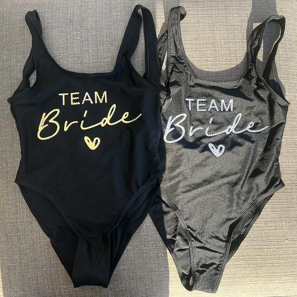 Rehinstone Team Bride One-Piece Swimsuit Bridal Swimwear Women Bachelor Party Bathing Suit Beachwear Low Back Swimming Suit
Rehinstone Team Bride One-Piece Swimsuit Bridal Swimwear Women Bachelor Party Bathing Suit Beachwear Low Back Swimming Suit