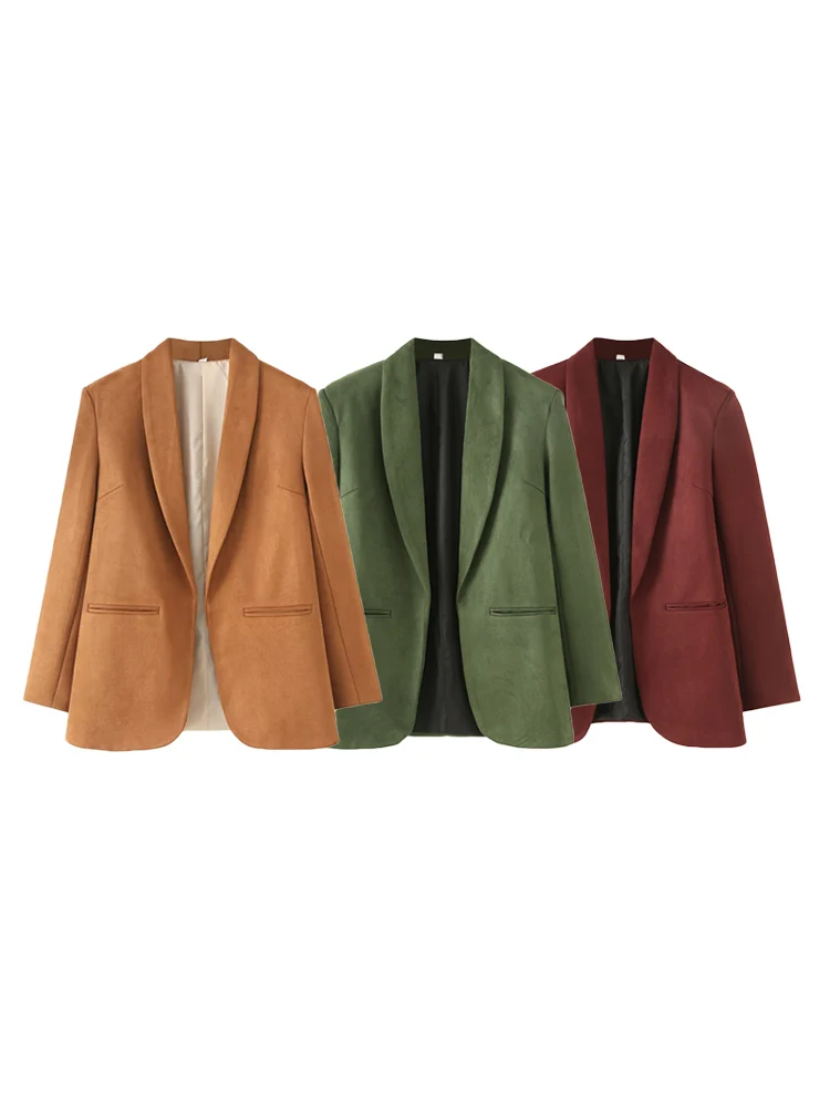 Willshela Women Fashion With Pockets Solid Blazer Vintage Notched Neck Long Sleeves Female Chic Lady Outfits
Willshela Women Fashion With Pockets Solid Blazer Vintage Notched Neck Long Sleeves Female Chic Lady Outfits