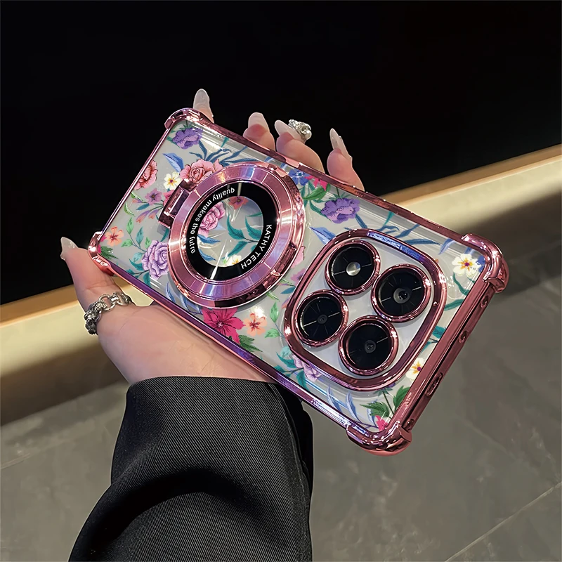 Fashion Flower Print Phone Case For Vivo IQOO T1X 4G T1 5G Silicone Bracket Holder Cover For Vivo Z10X U1X Plating Clear Capa
Fashion Flower Print Phone Case For Vivo IQOO T1X 4G T1 5G Silicone Bracket Holder Cover For Vivo Z10X U1X Plating Clear Capa