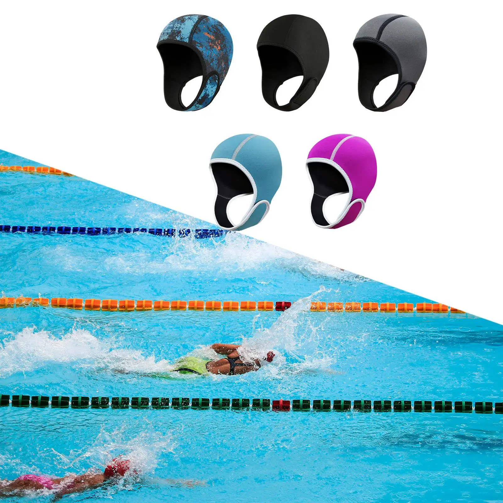 Waterproof Diving Cap Elastic Neoprene Swimming Hood with Chin Strap Thermal Head Cover for Kayaking Surfing
Waterproof Diving Cap Elastic Neoprene Swimming Hood with Chin Strap Thermal Head Cover for Kayaking Surfing