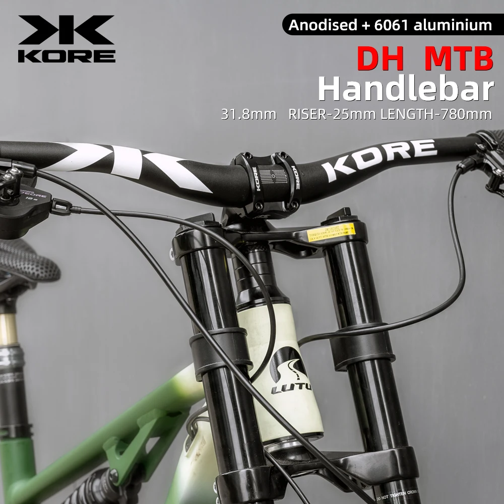 KORE Bike Handlebar One-pieced 780MM Length Aluminum Alloy Horizontal Extended Raised 25MM Handlebar For MTB Cycling
KORE Bike Handlebar One-pieced 780MM Length Aluminum Alloy Horizontal Extended Raised 25MM Handlebar For MTB Cycling