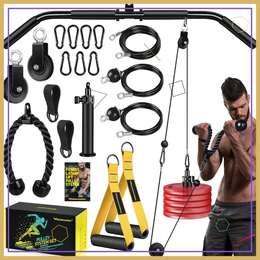 Усовершенствованная система тросовых блоков для тренажерного зала: для упражнений на лат-пул-дау, кроссовер-жим на грудь, тренировки трицепса и бицепса – Аксессуары для домашнего спортзала
Усовершенствованная система тросовых блоков для тренажерного зала: для упражнений на лат-пул-дау, кроссовер-жим на грудь, тренировки трицепса и бицепса – Аксессуары для домашнего спортзала