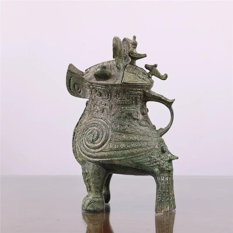 Henan Provincial Area Antique Collection Fu Hao Owl Statue Height 15Cm Museum Bronze Xiangde Manufacturing
Henan Provincial Area Antique Collection Fu Hao Owl Statue Height 15Cm Museum Bronze Xiangde Manufacturing
