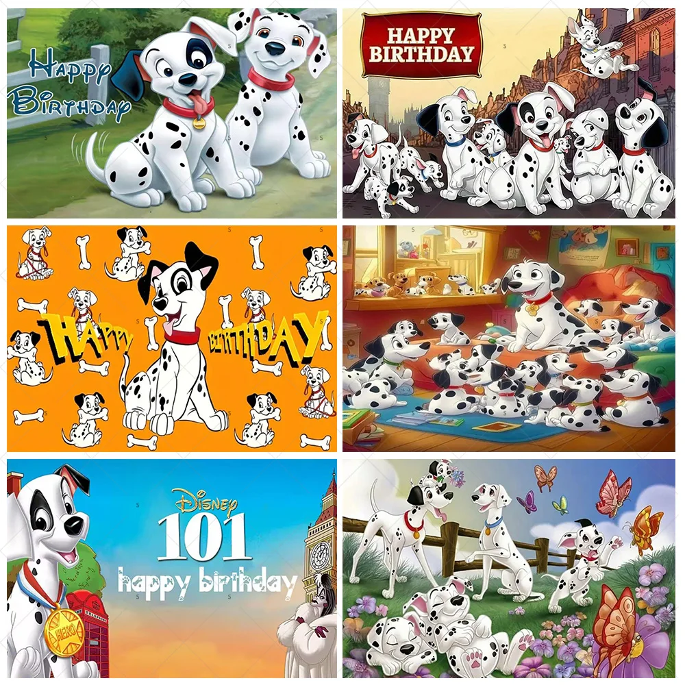 Disney 101 Dalmatians Birthday Party Decorations Background Banner Cartoon Dog Backdrop Baby Shower Supplies Photography Props
Disney 101 Dalmatians Birthday Party Decorations Background Banner Cartoon Dog Backdrop Baby Shower Supplies Photography Props