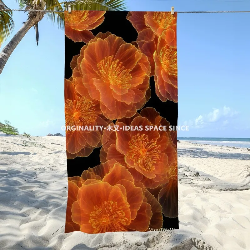 Vibrant Transparent Orange Poppy Beach Towel Patterned Sunscreen And Windproof Suitable For Swimming Pool Camping Travel
Vibrant Transparent Orange Poppy Beach Towel Patterned Sunscreen And Windproof Suitable For Swimming Pool Camping Travel