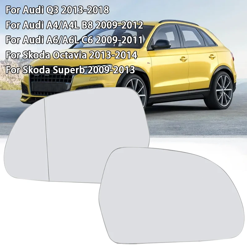 Car Wide Angle Heatable Glass Mirror, For Audi A4 A4L A6 A6L Q3 Skoda Octativa Superb Mk2 2009 2010 2011 2012 2013 2014-2018
Car Wide Angle Heatable Glass Mirror, For Audi A4 A4L A6 A6L Q3 Skoda Octativa Superb Mk2 2009 2010 2011 2012 2013 2014-2018