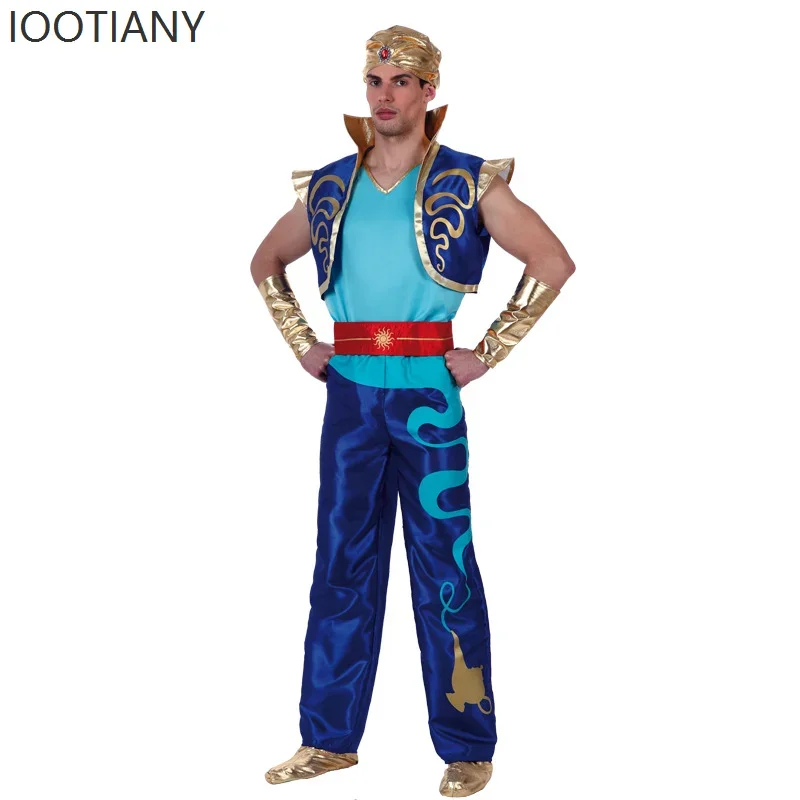 CosplayHalloween Fashion New Arab King Costume Aladdin Magic Lamp Prince Carnival Party Adult Men And Boys Stage Performance Cos
CosplayHalloween Fashion New Arab King Costume Aladdin Magic Lamp Prince Carnival Party Adult Men And Boys Stage Performance Cos