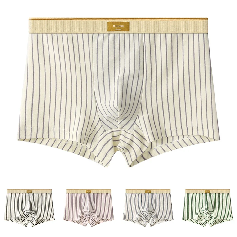 Men Cotton Stripe Boxer Briefs Soft Sleep Underwear Breathable Shorts Homewear Pouch Underpants Quick Dry Trunks Lounge Pajama
Men Cotton Stripe Boxer Briefs Soft Sleep Underwear Breathable Shorts Homewear Pouch Underpants Quick Dry Trunks Lounge Pajama