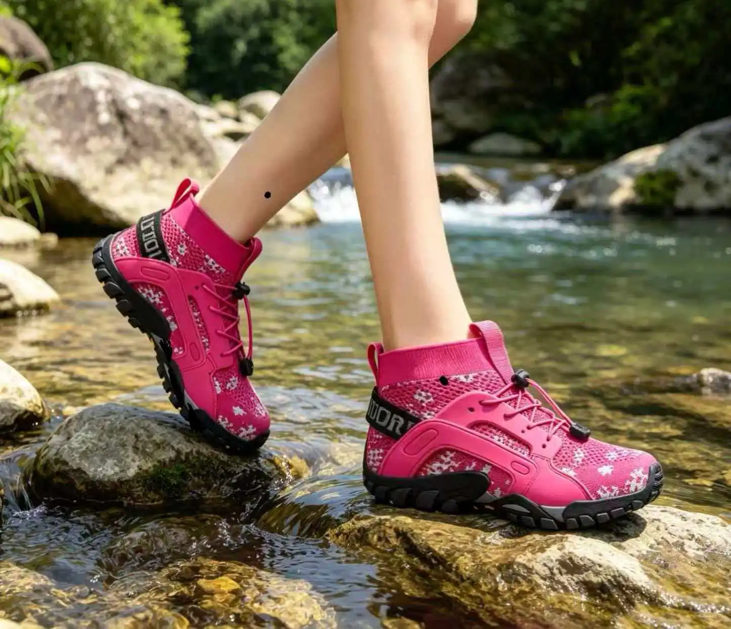 Women Breathable Hiking Shoes, Wear Resistant Outdoor Trekking Sneakers, Cushioned Comfort Walking Footwear for Mountain Climbin
Women Breathable Hiking Shoes, Wear Resistant Outdoor Trekking Sneakers, Cushioned Comfort Walking Footwear for Mountain Climbin