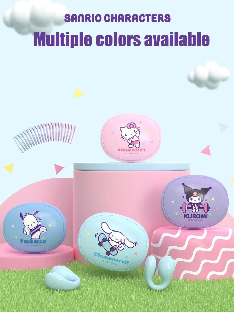 Sanrio Cinnamoroll Sports Bluetooth Earphones Kuromi TWS Music Wireless Headset Hello Kitty Headphones Girls Woman Gifts
Sanrio Cinnamoroll Sports Bluetooth Earphones Kuromi TWS Music Wireless Headset Hello Kitty Headphones Girls Woman Gifts